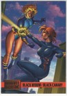 1995 Fleer/Skybox Marvel versus Dc Black Widow vs Black Canary #53