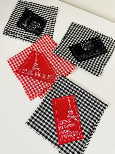 Set Of 4 Unique Paris Cloth Napkins - Picture 4 of 4