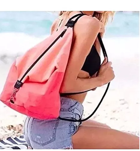 Victoria's secret cheap pink canvas backpack