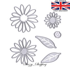 6 piece Daisy Chrysanthemum foamiran Flower Die Set metal cutting die cutter UK