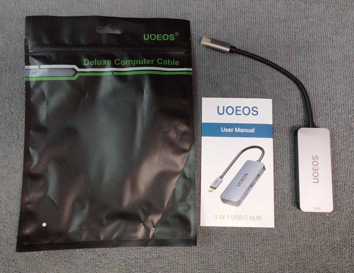 NEW UOEOS Travel Hub USB C HDMI Mult-Port HUB Hub in Adapter w
