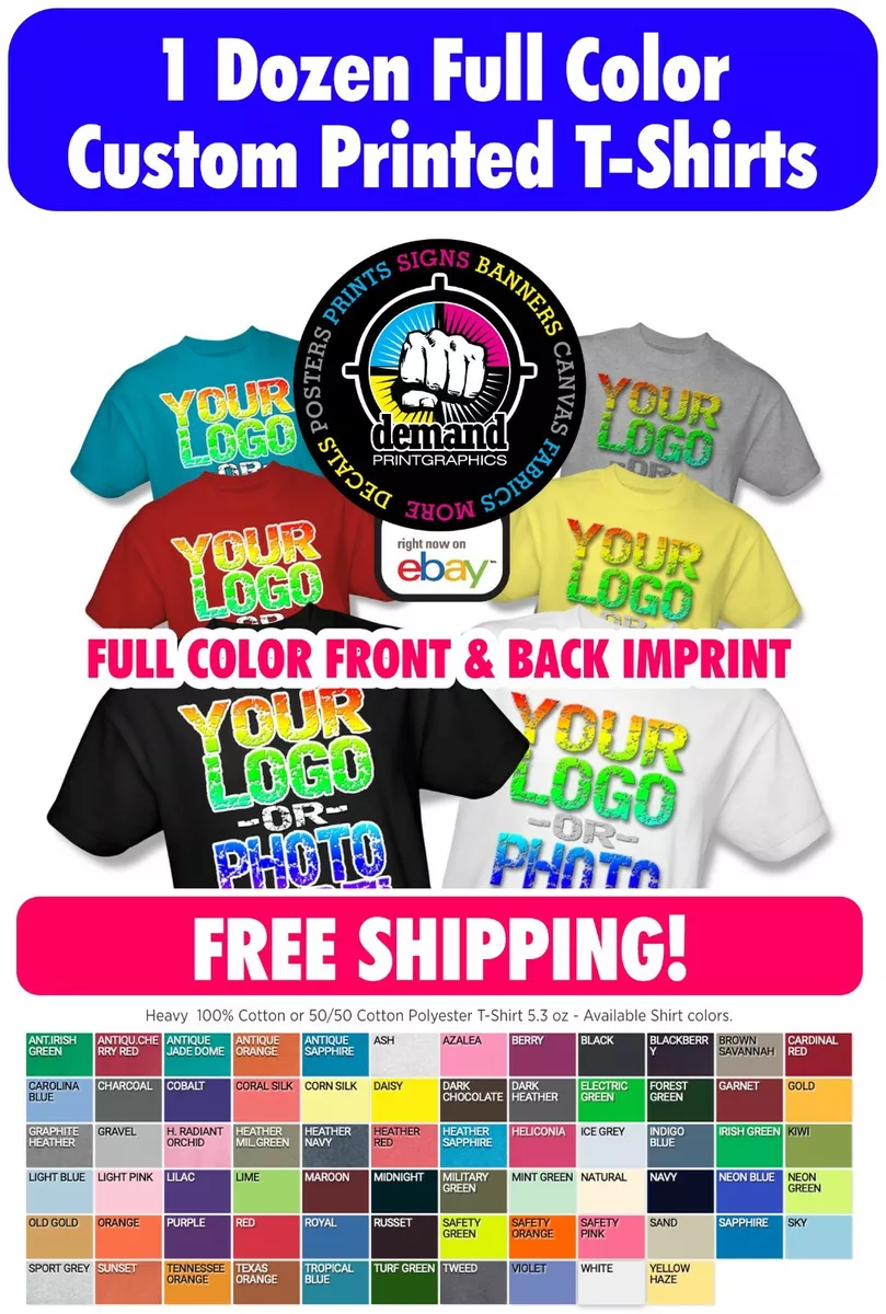 Custom full hot sale print shirts
