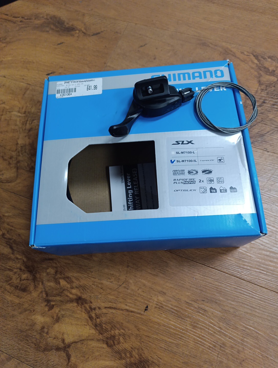 Shimano SL-M7100-IL SLX shift lever, I-Spec EV, 2-speed, left hand Double
