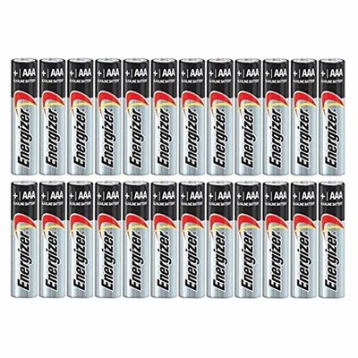 Energizer Max Alkaline AAA Batteries 8 each ( Pack of 3) Long Lasting 