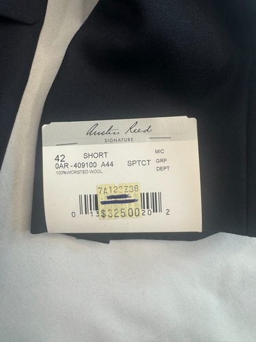 Austin Reed Signature Sports Coat Mens Size 42S 2 Button Navy Single Breasted - Picture 2 of 23