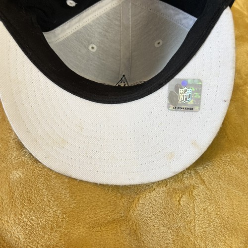 New Orleans Saints Hat Cap Reebok Mens 7 1/4 Black Logo Fitted NFL Casual Adult - Picture 7 of 10