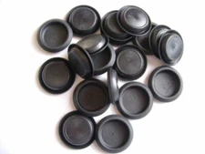 Lot of 20  Caplugs 1-1/4" Round Plastic Plug Depressed Center Hole MADE IN USA