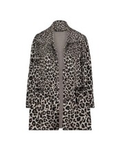 Betty Barclay Long Leopard Print Jacket. Collar & Pckt Detail. Size 10. Rrp £170