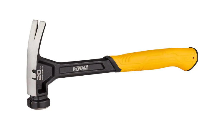 Dewalt DWHT51054 20 oz Rip Claw Steel Hammer - Yellow for sale 