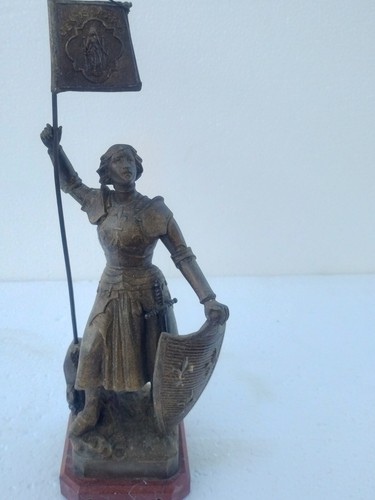 Antique Sculpture Joan of Arc Marie d'Orléans French - Picture 3 of 22