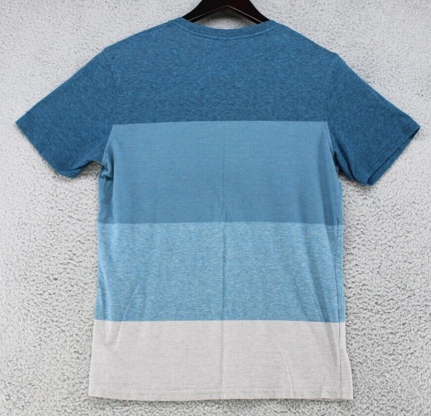 Zoo York Top女式M码蓝色灰色短袖拼色图案 — 第 2/4 张图片
