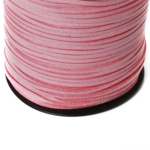 Flat Faux Suede Leather Cord 2.8mm Jewellery Velvet String Thong Craft UK Seller - Picture 34 of 72