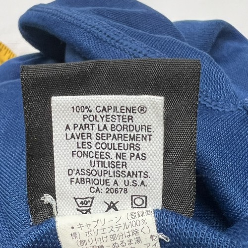 Patagonia Mens Lightweight Capilene Polyester Pullover Blue Made USA Size Small - Picture 9 of 9