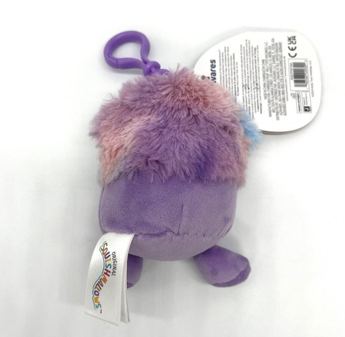 Mini peluche clip Squishmallow Kellyoy 3,5 pouces Eden the Bigfoot Valentines 2024 - Photo 2 sur 2