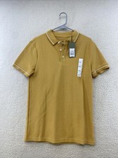Men  s Goodfellow Yellow Polo, Size Small, NWT