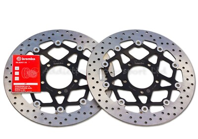 2x Brembo Serie ORO 320mm Front Brake Discs Triumph 955 Speed Triple 78.B408.73