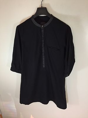 Siki Im Tunic Black Paint Trim Shirt Size 1