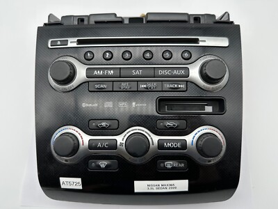 OEM 09-14 Nissan Maxima A35 AM FM Radio Climate Control CD Temp Switch Panel