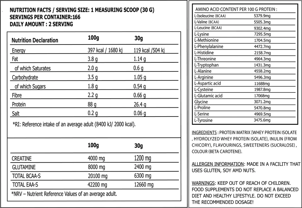 Proteine ​​del siero di latte isolate 5 kg 2 kg | Alta resistenza isolata pura | Black Hammer USA - Immagine 3 di 4