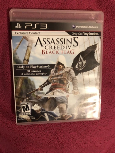 PS3 - Assassin's Creed IV Black Flag - Case With Inserts Only - No Game Disc