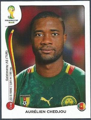 PANINI WORLD CUP 2014 - #092 - KAMERUN - KAMERUN - AURELIEN CHEDJOU