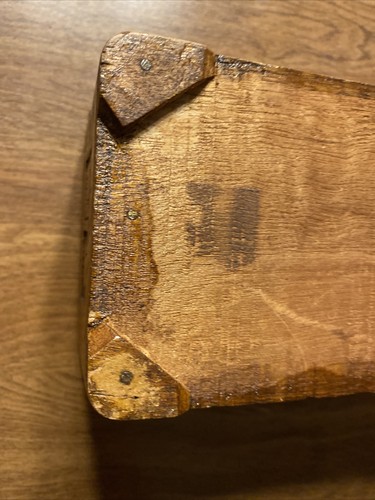 Caja de baratija de recuerdo decorativa con bisagras de madera tallada a mano vintage con pestillo C21 - Imagen 9 de 12
