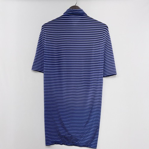 RLX Ralph Lauren Men's Golf Polo Shirt Purple/Blue Striped Doral Logo Size Small - Picture 7 of 10