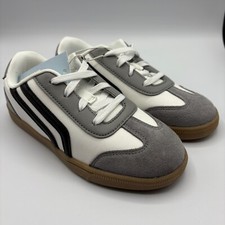 Kids Boston Retro Court Sneakers Cat  Jack Size 13 Child Black White Gray