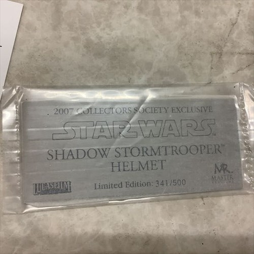 Master Replicas Star Wars Shadow Stormtrooper Helmet Limited Edition 2007 - Picture 3 of 14