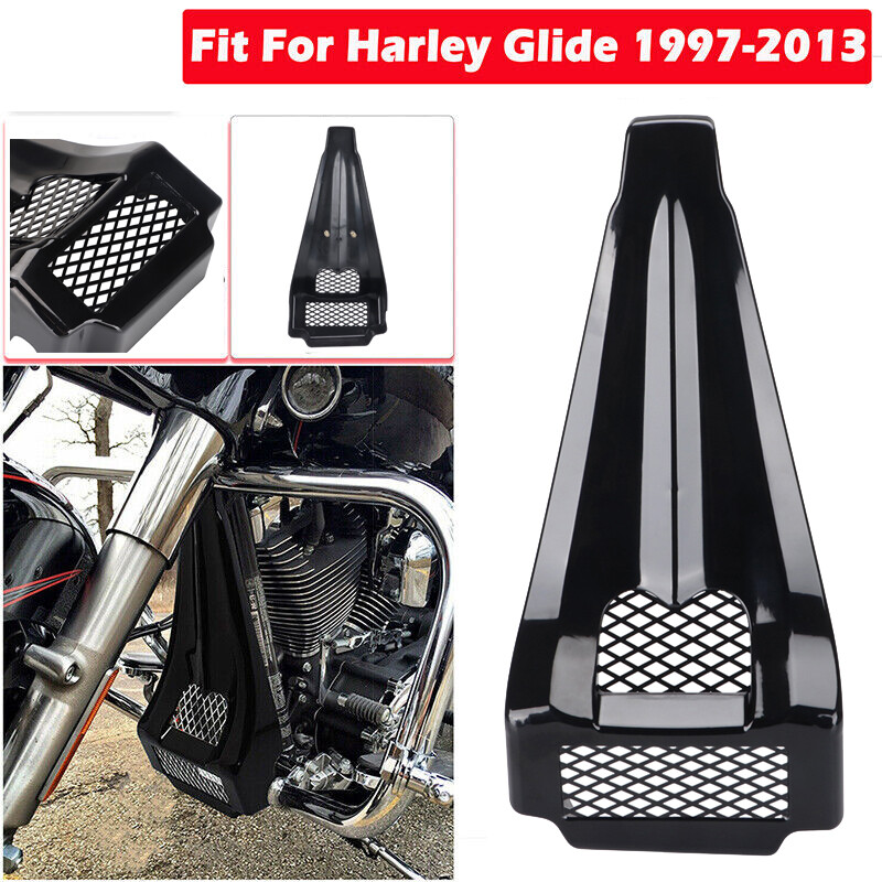 ABS Plastic Spoiler Gloss Black Stretched Chin 1997-2013 Harley