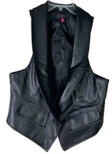 New Look Large (Fits Medium) Soft Faux Leather Single Button Lapel Lined EUC