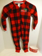 Holiday Style Toddler 4T Unisex Sleep Pajamas NEW Red Black Buffalo Check