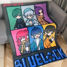 BLUE LOCK Anime Flannel Cape Cospaly Mantissa Cloak Throw Blanket cartoon Gift
