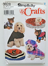 Simplicity Crafts Sewing Pattern 8928 Dog Bed Covers & Coats UNCUT