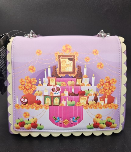 NWTs Loungefly Disney Pixar Coco Ofrenda Handbag Crossbody Purse All Over Print! - Picture 4 of 12