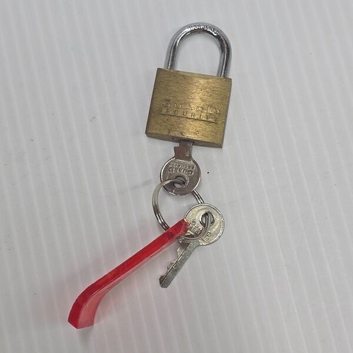 Ancien cadenas GUARD SECURITY en laiton avec 2 clés trempé 1,75 pouce acier dur