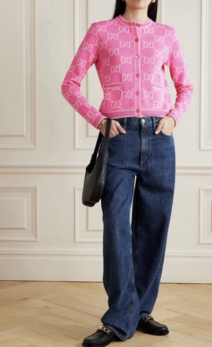 GUCCI GG cotton jacquard cardigan Monogram S - Picture 2 of 8