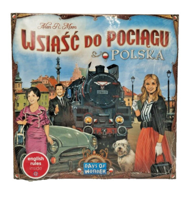 Neu OVP Ticket To Ride Englisch/Polnisch Erweiterung Brettspiel Polska 2.Wahl *
