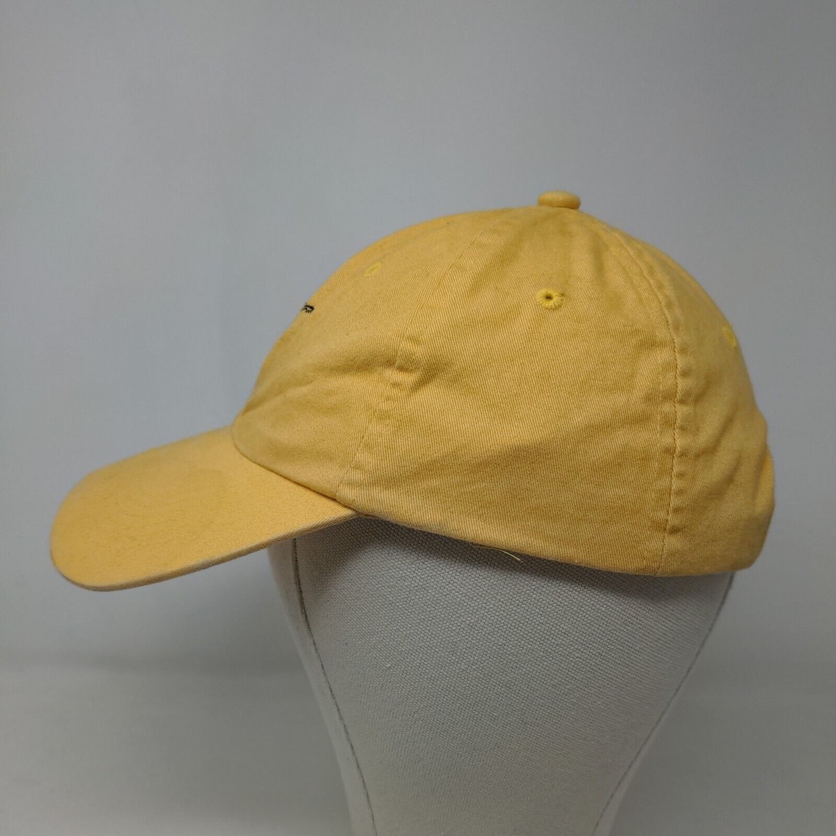 GAP Girl's Slideback Hat Yellow Size M Embroidered Hula Girl Logo