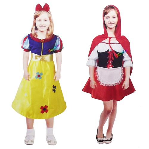 COSTUME CARNEVALE BAMBINA RAGAZZA VESTITO TEATRO BIANCANEVE CAPPUCCETTO  ROSSO | eBay