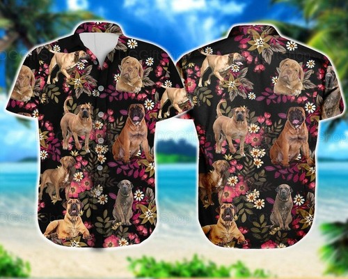 Mastiff Hawaiian Shirts, Summer Shirts 