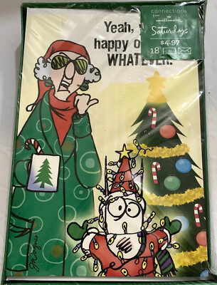 Vintage 18 Mavis Christmas Cards By Hallmark Connections 5 X 7  New Sealed