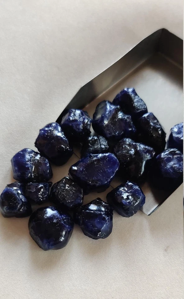 Очень большой синий сапфир необработанный/синий сапфир необработанный/5 штук/от 11 до 20 мм - Изображение 2 из 3