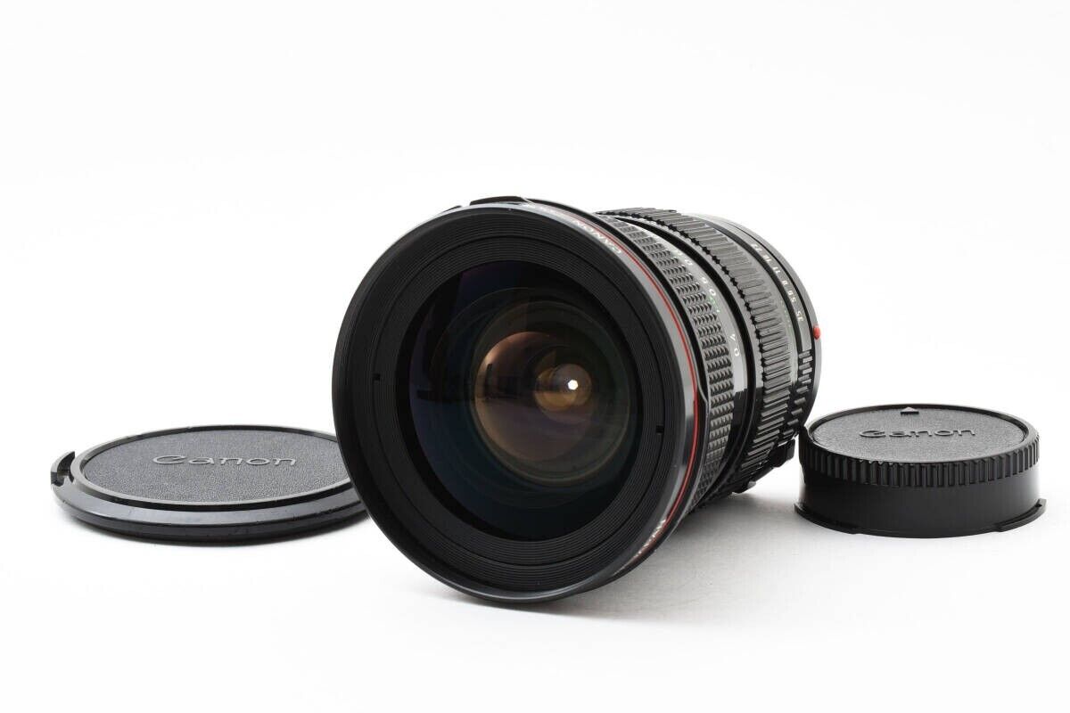 CANON NEW FD 24-35mm F3.5 L R6089 #19 Black Lens with Cap CANON NEW FD 24-35mm F3.5 L R6089 #19 Black Lens with Cap