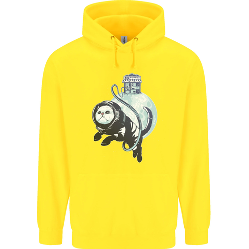 Space Astronaut Cat Funny Childrens Kids Hoodie - Picture 72 of 88
