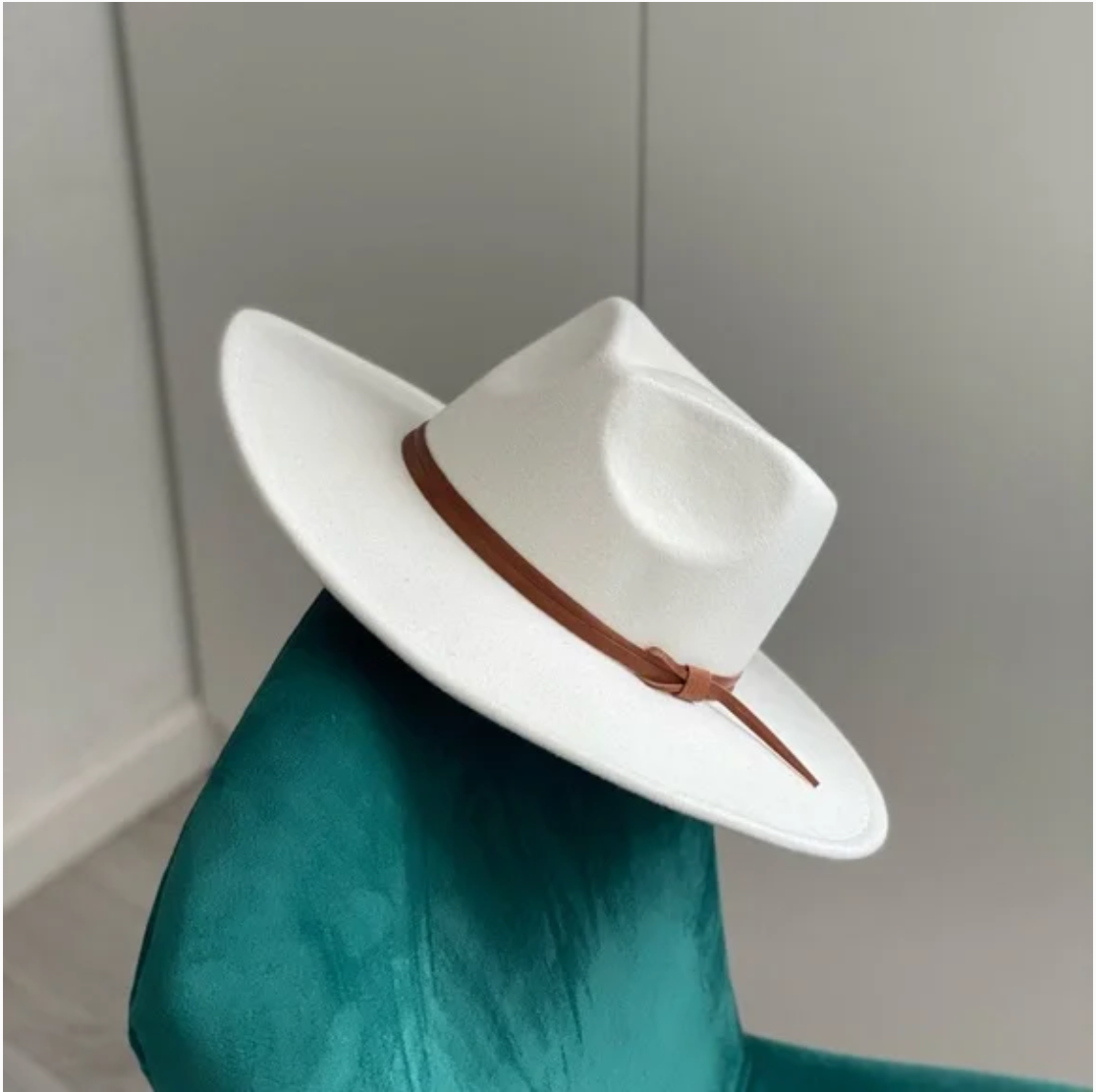 FRYE White Fedora Hat Don Frye  main image 3