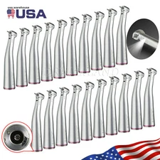 1-20 x Dental LED 1:5 Increasing Contra Angle Handpiece Fiber Optic Fit NSK ZYQ