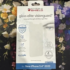 Zagg Glass Elite VisionGuard+ Screen Protector for iPhone 13 Mini / 12 Mini NEW
