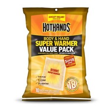 Body & Hand Super Warmers 10 Pack Long Lasting Natural Air Activated