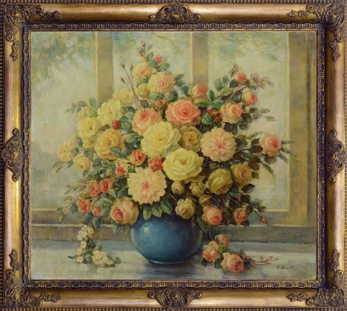 Dipinto Vaso con fiori di Giovanni Bonetti G156  - Foto 1 di 5